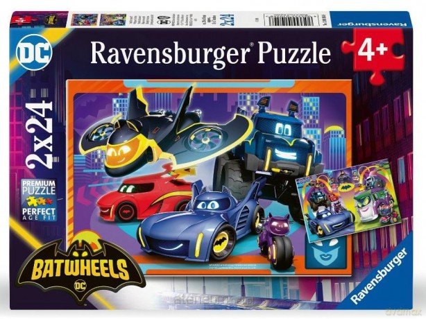 Puzzle dla dzieci 2D 2x24 Batwheels [PUZZLE]