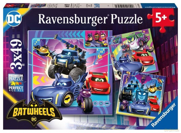Puzzle dla dzieci 2D 3x49 Batwheels [PUZZLE]