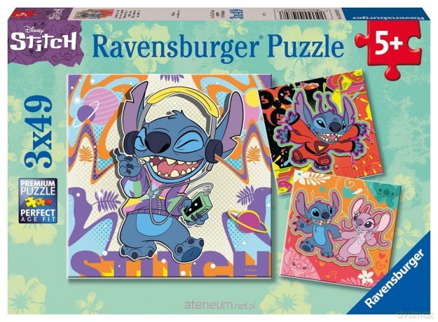 Puzzle dla dzieci 2D 3x49 Disney Stitch [PUZZLE]