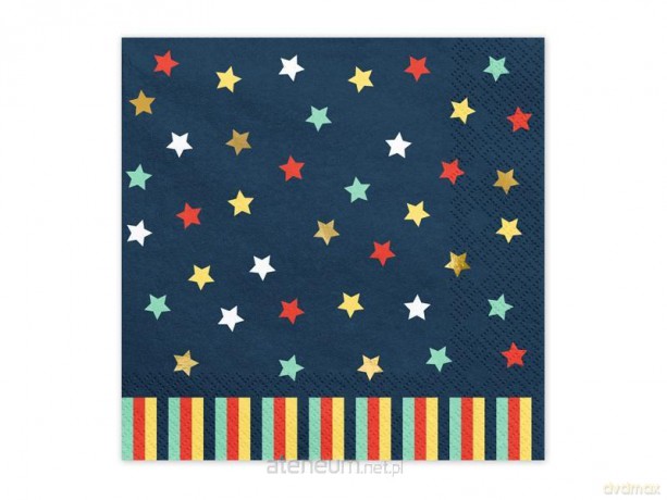 Serwetki Gwiazdkigranatowe 33x33 cm 12 szt