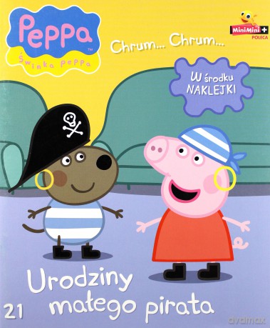 Świnka Peppa. Chrum, chrum nr 21: Urodziny małego pirata [KSIĄŻKA] + [NAKLEJKI]