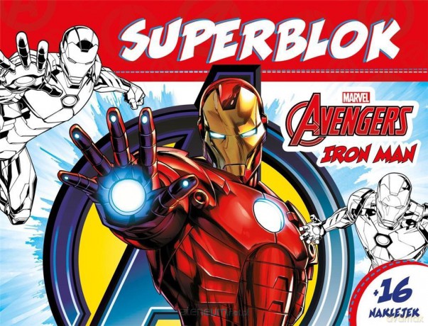 Superblok. Marvel Avengers Iron Man [KSIĄŻKA]