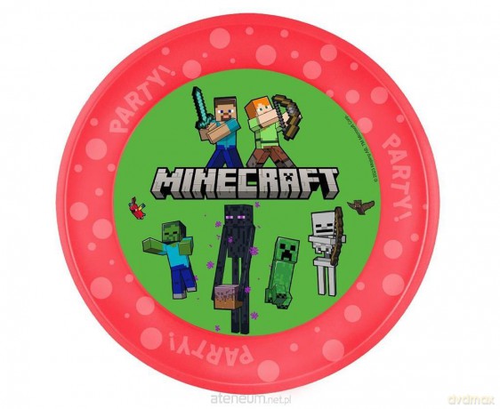 Talerz wielokrotnego użytku Minecraft 21 cm