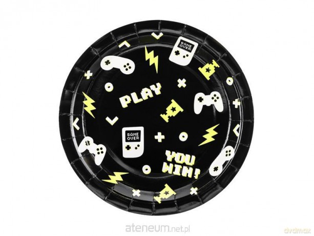 Talerzyki Gamepad 23 cm 6 szt