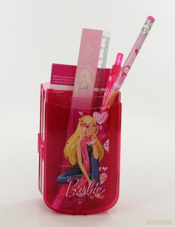 Przybornik z wyposazeniem na biurko Barbie
