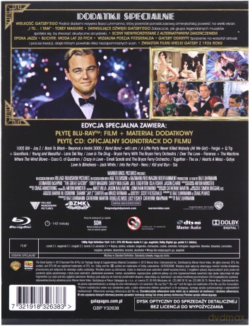 Wielki Gatsby (Edycja kolekcjonerska) [Blu-Ray]+[CD] 