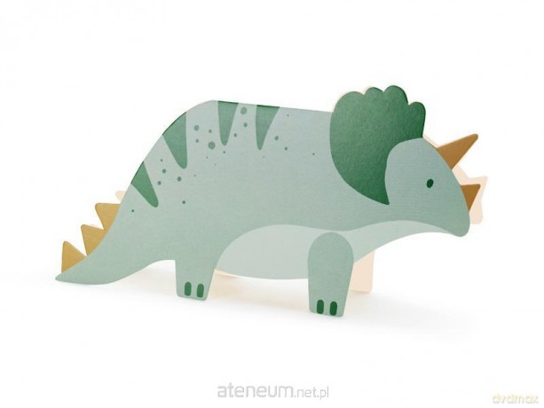 Zaproszenia Triceratops 6 szt