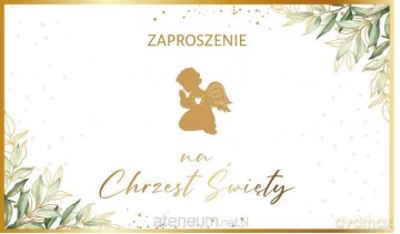 Zaproszenie Chrzest (10 szt)