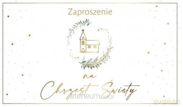 Zaproszenie Chrzest (10 szt)