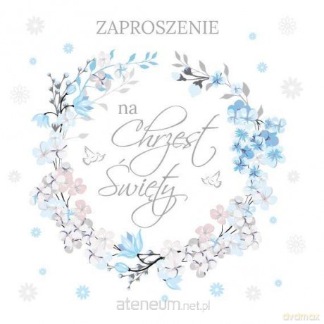 Zaproszenie Chrzest (10 szt)