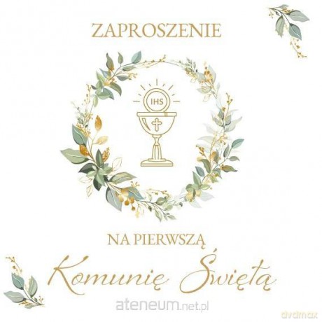 Zaproszenie Komunia (10 szt)