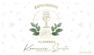 Zaproszenie Komunia (10 szt)