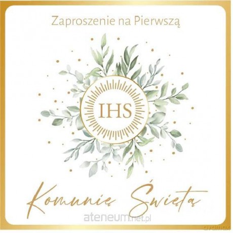 Zaproszenie Komunia (10 szt)