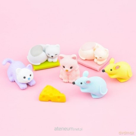 Zestaw gumki do ścierania puzzle Cat&Mouse