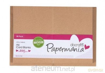 Zestaw kopert i kart A6 recycled kraft 50 szt