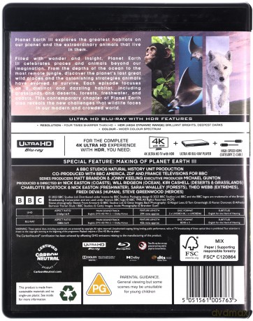Planet Earth III [Blu-Ray 4K]+[Blu-Ray]