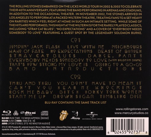 The Rolling Stones: Live At The Wiltern [Blu-Ray]+[CD]