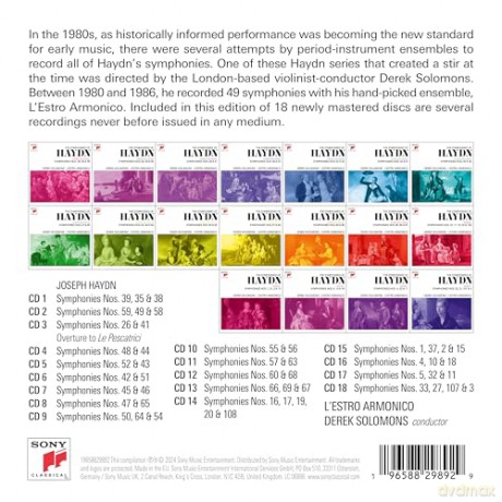 Derek Solomons: Derek Solomons - Haydn Symphonies [18CD]