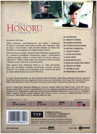 Czas Honoru sezon 6 (odcinki 66-78) [BOX] [4DVD]