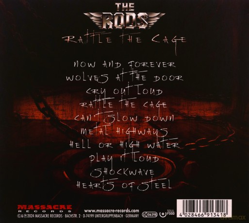 The Rods: Rattle The Cage (digipack) [CD]