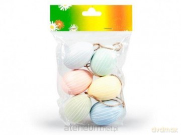 Jajka plastikowe MIX 6cm 6szt