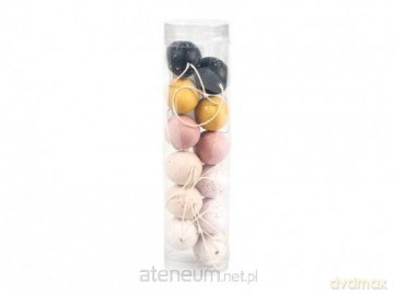 Jajka plastikowe nakrapiane mix 4cm 6szt