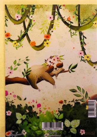 Karnet A5 Urodziny - Leniwiec