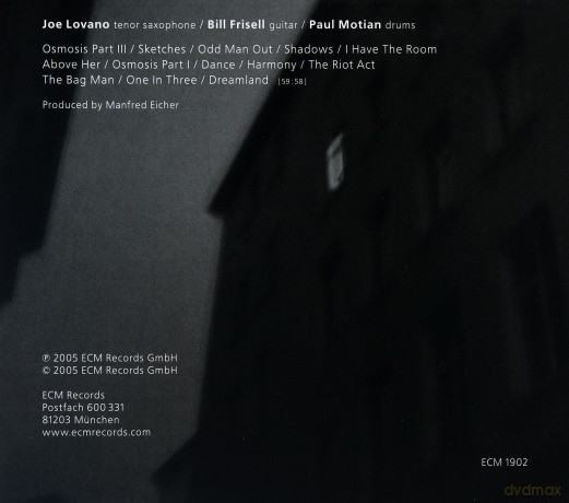 Motian/Frisell/Lovano: I Have A Room Above Her [CD]