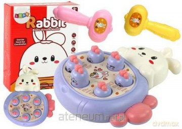 Królik do zbijania marchewki Whac-A-Mole fiolet [GRA]