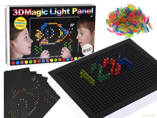 Magiczna tablica edu 3D podświetlana układanka
