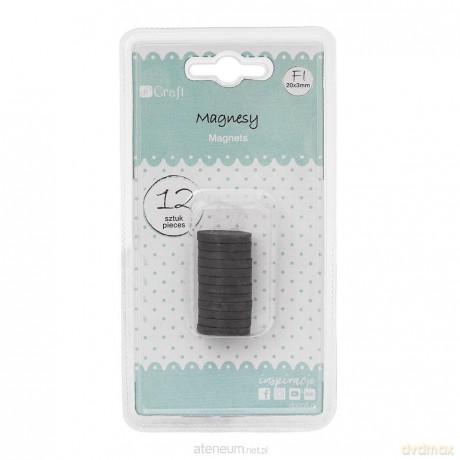 Magnesy 20x3mm 12szt