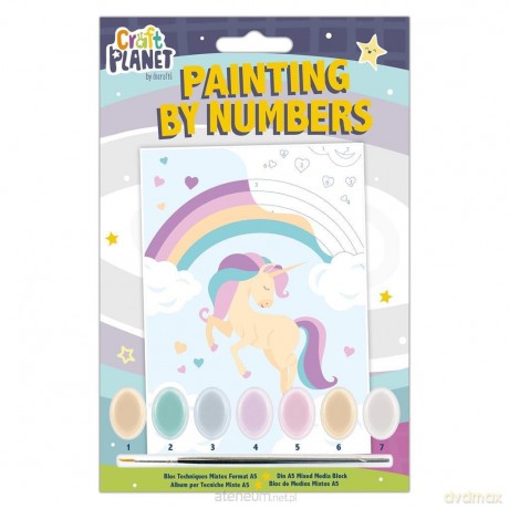 Malowanie po numerach - craft planet - unicorn
