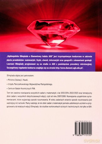 Olimpiada o Diamentowy Indeks AGH. Matematyka 2024 - Rafał Kalinowski, Monika Pilśniak [KSIĄŻKA]