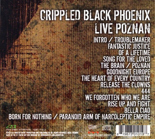 Crippled Black Phoenix: Live Poznan (digipack) [2CD]