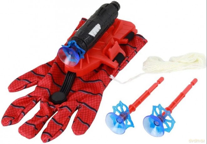 Rękawica z wyrzutnią sieci Spider Man 3 strzałki