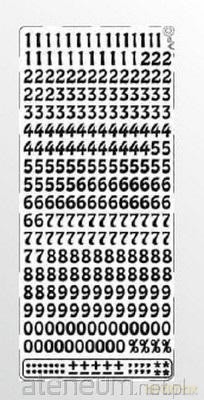 Stiker ażurowy 023 10x23cm srebrny