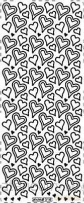 Stiker ażurowy 310 10x23cm złoty