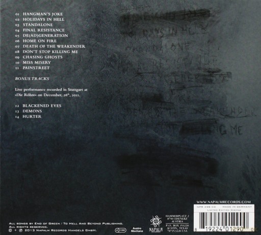 End Of Green: The Painstream Limited Edition (digipack) [CD]