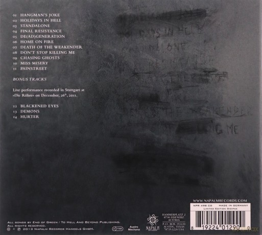 End Of Green: The Painstream Limited Edition (digipack) [CD]