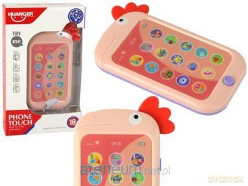 Telefon edukacyjny kurczak różowy