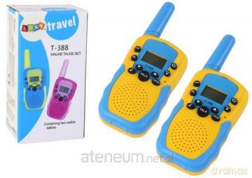 Walkie Talkie krótkofalówki zasięg 3km żółte