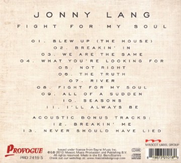 Jonny Lang: Fight For My Soul Limited Edition (digipack) [CD]