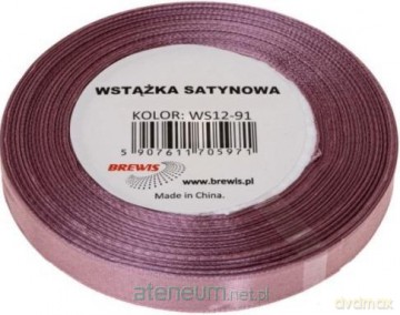 Wstążka satynowa ciemny róż 6mm x 32m