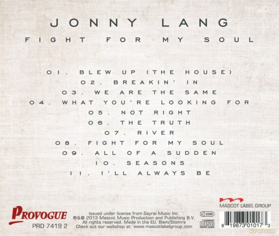 Jonny Lang: Fight For My Soul [CD]