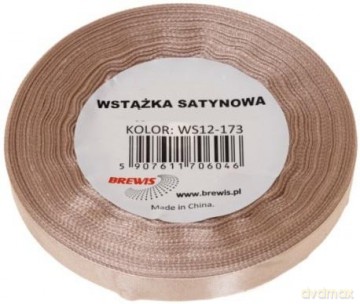 Wstążka satynowa migdałowa 6mm x 32m