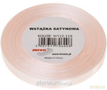 Wstążka satynowa szampańska 12mm x 32m