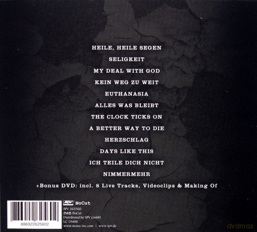 Mono Inc: Nimmermehr Limited Edition (digipack) [CD]+[DVD]