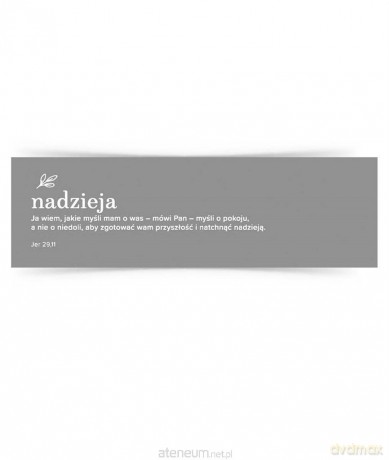 Zakładka duża - Nadzieja