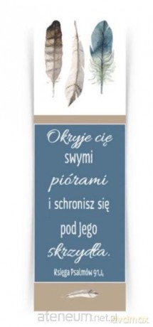 Zakładka duża - Okryję cię swymi piórami