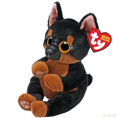 Maskotka Piesek Czarno-Brązowy Fritz Pupilki TY - 15cm